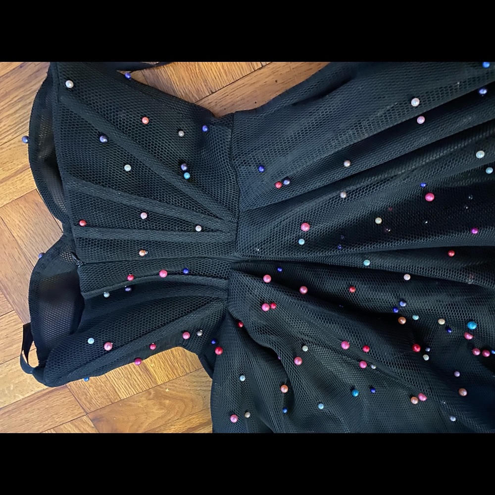 Teuta Matoshi Black Strapless Embellished Ball Gown - Picture 11 of 15
